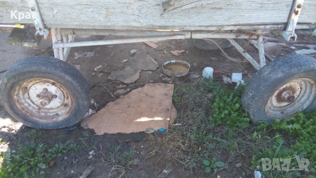 продава се  ремарке,и каруца, и отделно ос с джанти и гуми , снимка 4 - Селскостопанска техника - 47928786