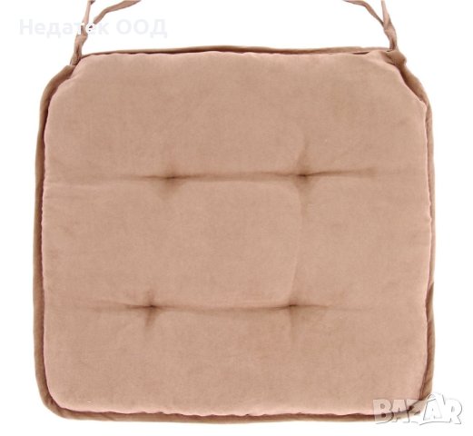Възглавница за стол,  Велур, 40x40см, Кафяв, снимка 2 - Възглавници - 41166203