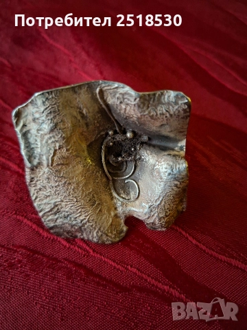 Сребърен масивен авторски пръстен, снимка 9 - Пръстени - 52635124