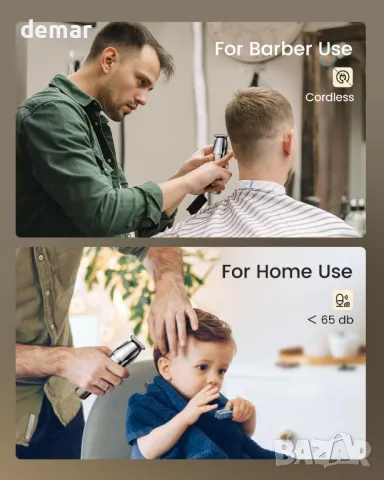 KNCANEO Машинка за подстригване за мъже, 11 в 1 с USB тип C, акумулаторна, снимка 7 - Машинки за подстригване - 47653580