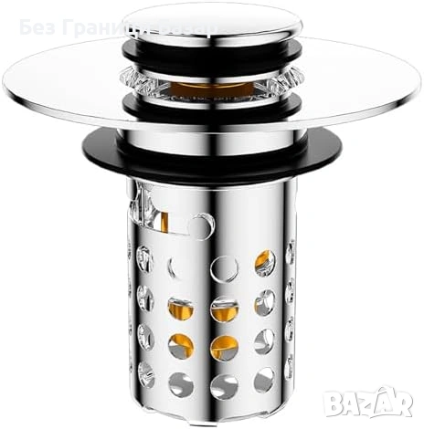 Нова Тапа сифон за баня 3 в 1 неръждаем филтър косми бързо оттичане