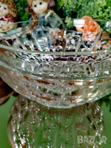 Разкошни купи ретро   пресовано стъкло. Германия ., снимка 7 - Чинии - 49013323