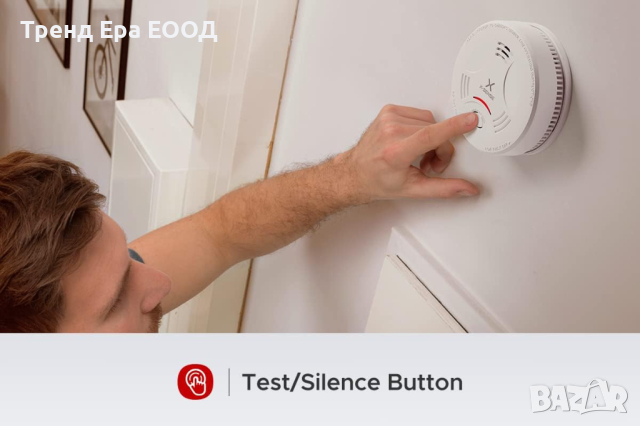 Детектор за дим с 10 годишна батерия, снимка 4 - Други - 44525006