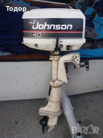 Продавам извънбордов двигател Johnson 4HP, 2т, внос Италия, снимка 2 - Воден транспорт - 41318219