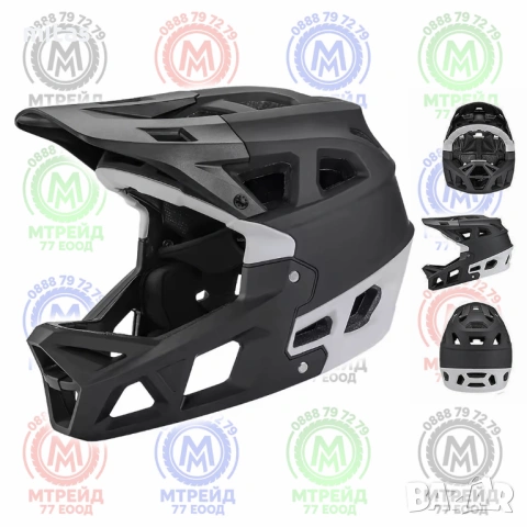 Кросова каска MARTAR, Full Face, Сертифицирана, Олекотена (690g), S/M