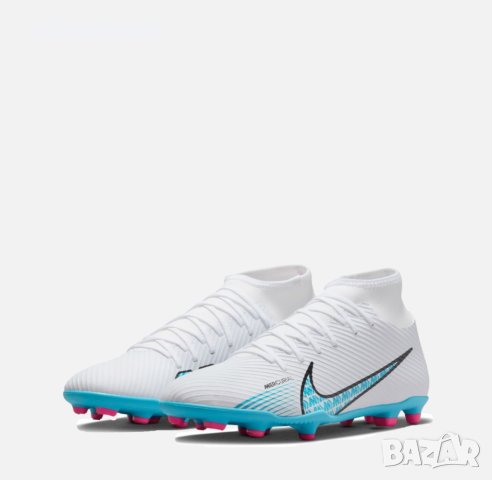 НАМАЛЕНИЕ !!! Футболни обувки калеври Nike Superfly 9 Club FG/MG White DJ5961-146 №47, снимка 3 - Футбол - 41799434