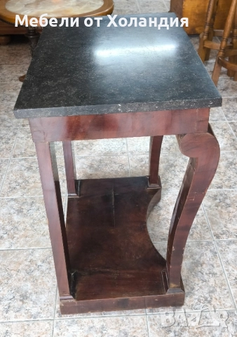 Старинна конзолна масичка с гранитен плот, снимка 10 - Маси - 52465283