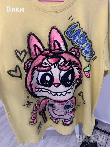 Тениска Дисни Desney Labubu Лабубу, снимка 5 - Тениски - 50845249