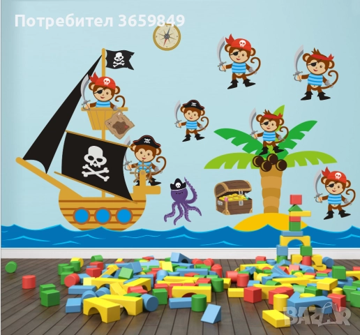 Комплекти стикери за детска стая, снимка 2 - Декорация за дома - 51638152