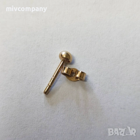 Златни обеци 1.14гр., снимка 3 - Обеци - 53647210