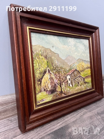 Картина с маслени бои, комплект от четири, снимка 5 - Картини - 51730448