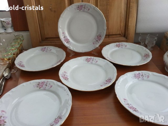 Стар български порцелан чинии плитки