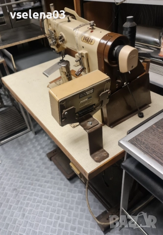 Pfaff шевна машина с двоен транспорт, снимка 4 - Шевни машини - 52101651