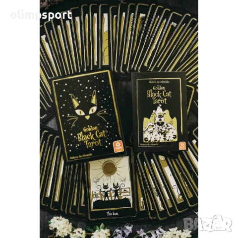 Карти Таро AGM Golden Black Cat , снимка 5 - Карти за игра - 51342711