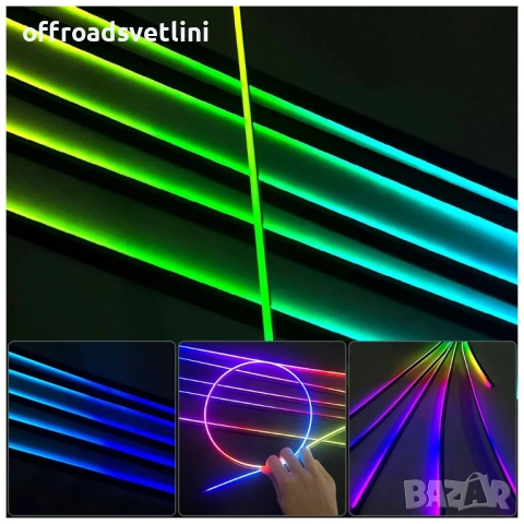 RAINBOW LED амбиентно осветление за автомобили с RGB 256 цвята, 18 в 1, снимка 6 - Аксесоари и консумативи - 52827836