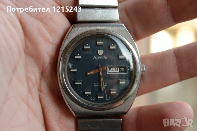 Nivada vintage часовник, снимка 3 - Мъжки - 51357596