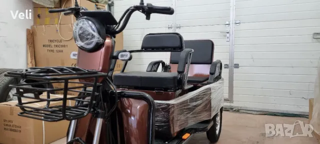 Електрическа триколка карго лукс двуместна и товарна , снимка 8 - Мотоциклети и мототехника - 50158578