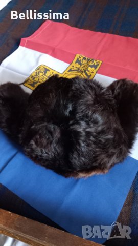 Кожена шапка тип ушанка, снимка 2 - Други - 39241139