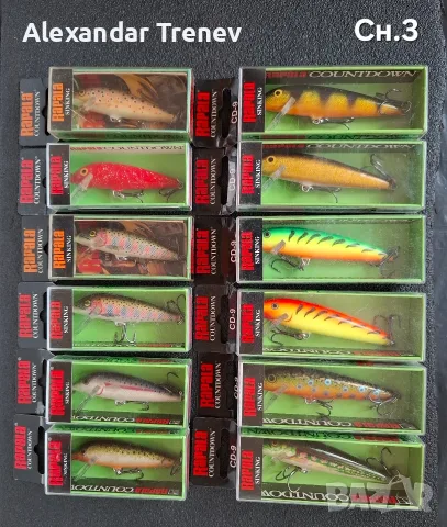 Воблери Rapala Countdown, снимка 3 - Такъми - 55824881