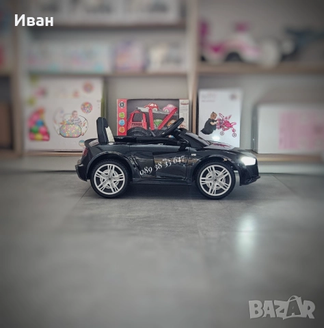 ПРОМОЦИЯ ДО 31.12!НОВО!Акумулаторна кола Audi R8 BLACK с 12V батерия,меки гуми, снимка 6 - Детски велосипеди, триколки и коли - 51740681