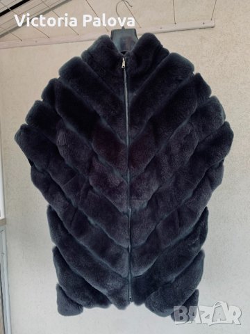 Луксозно палто-елек от чинчила, снимка 11 - Палта, манта - 36024737