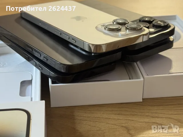 Бартер iPhone 14 Pro 128 256gb black gold 100%, снимка 4 - Apple iPhone - 56323970