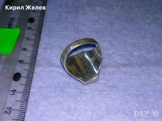 ИН и ЯН Емайлиран СРЕБЪРЕН ПРЪСТЕН ВИСОКА ПРОБА СРЕБРО Стара ХУДОЖЕСТВЕНА РЪЧНА ИЗРАБОТКА 38434, снимка 12 - Антикварни и старинни предмети - 41387553