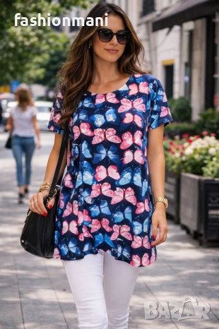 Разкроени туники 5 модела  - код 1173, снимка 5 - Туники - 49665291