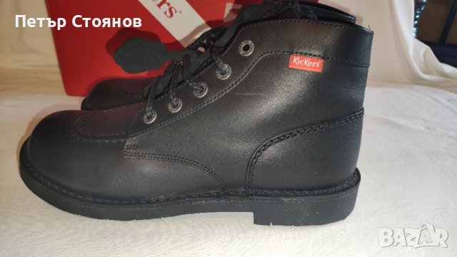 Здрави мъжки боти от естествена кожа KicKers №42