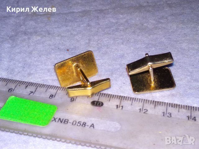 Стари ПОЗЛАТЕНИ ЕМАЙЛИРАНИ РЕТРО АРТ БУТОНЕЛИ КОПЧЕТА за РЪКАВЕЛИ 38461, снимка 4 - Антикварни и старинни предмети - 41389391