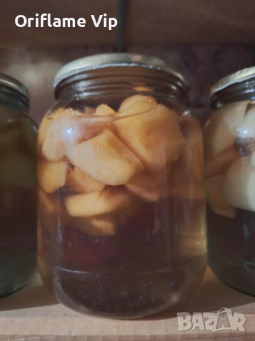 Компот от дренки, круши и ябълки 0.750 мл, снимка 2 - Домашни напитки - 27472595