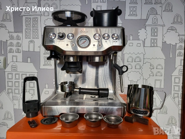 Еспресо машина SAGE Barista Express Кафемашина с кафемелачка, снимка 2 - Кафемашини - 53462866