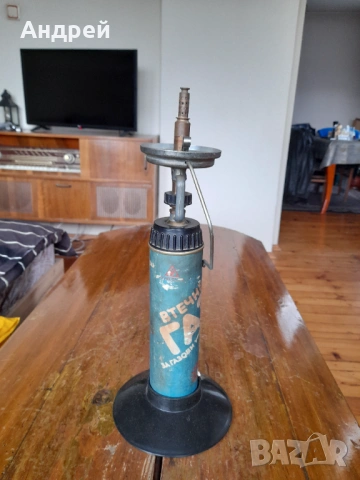 Стара туристическа газова лампа #3, снимка 2 - Антикварни и старинни предмети - 53565698