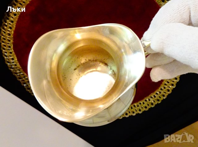 Бронзова кана за вино,естествен седеф. , снимка 6 - Антикварни и старинни предмети - 42340829