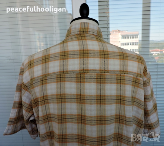 Salewa -страхотна мъжка карирана риза за туризъм с къс ръкав размер XL , снимка 10 - Ризи - 51475487