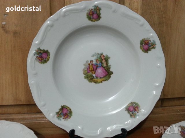 Стар български порцелан чинии барок Изида , снимка 2 - Антикварни и старинни предмети - 39896764