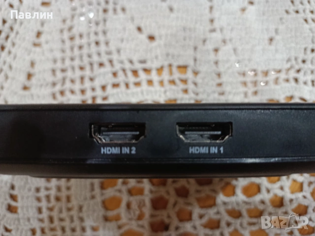 HDMI KVM Switch 2 Port Dual Monitor Display 4K-Чисто нов, снимка 3 - Суичове - 53712248