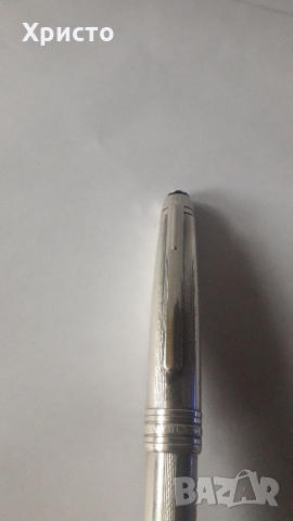 химикалка Монблан Montblanc Meisterstuck Solitaire 164S сребърна изключително рядък модел, снимка 9 - Колекции - 36105288