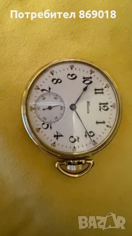 ДЖОБЕН ЧАСОВНИК ИЛИНОЙС, снимка 4 - Антикварни и старинни предмети - 48437845