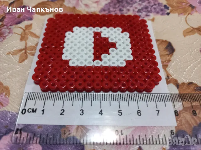 Подложка за чаша - pixelart, снимка 2 - Ръчно изработени сувенири - 47653857