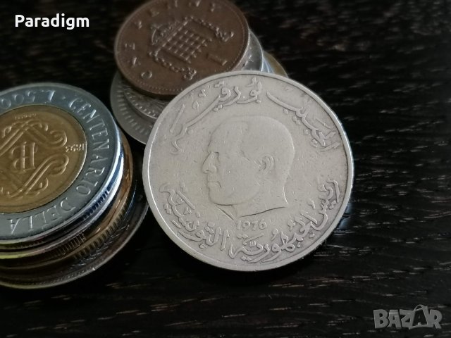 Mонета - Тунис - 1 динар | 1976г., снимка 2 - Нумизматика и бонистика - 33882202