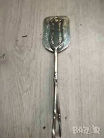 Посребрена щипка за сервиране, снимка 2 - Прибори за хранене, готвене и сервиране - 47736306
