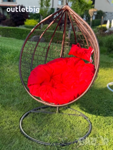 Градинска висяща люлка тип гнездо,яйце–Промоция!, снимка 4 - Градински мебели, декорация  - 52305379
