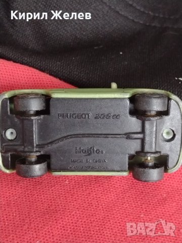 Метална количка PEUGEOT 206 кабриолет интересен модел за КОЛЕКЦИЯ ДЕКОРАЦИЯ 37576, снимка 9 - Колекции - 40704948