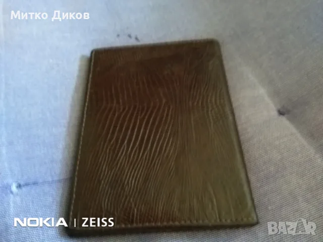 Петек калъф за документи 110х80мм Petek Card Holder нов естествена кожа, снимка 6 - Портфейли, портмонета - 48000813