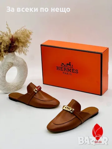 Hermes Дамски Чехли С Кристали Хермес - Различни Цветове Код SEM-490, снимка 3 - Чехли - 55872772