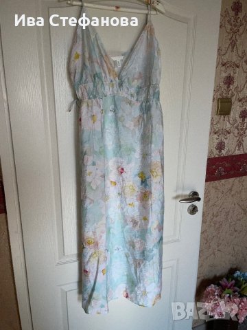 Нова разкошна XL елегантна ежедневна удобна рокля флорален десен нежни цветя , снимка 8 - Рокли - 41674883