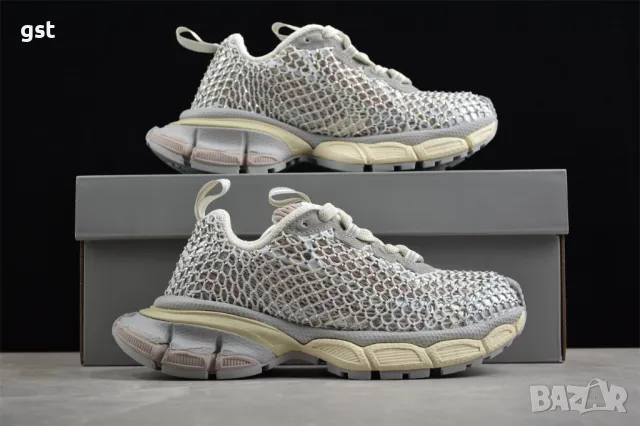Редки Rare BALENCIAGA Fishnet Маратонки Унисекс Мъжки дамски кецове , снимка 1
