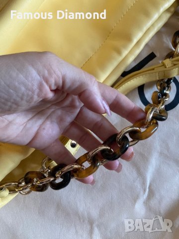 Liu Jo жълта дамска чанта, снимка 6 - Чанти - 41672440