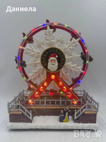 Коледно Виенско колело с музика и Led светлини, снимка 3 - Декорация за дома - 52278741